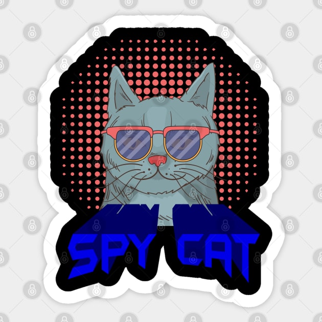 Spy Cat Sticker by Maskumambang